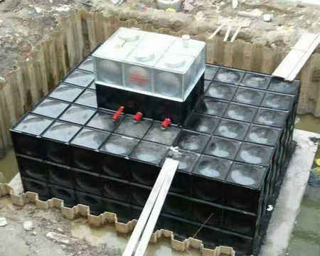 焦作某單位156噸地埋式水箱項目